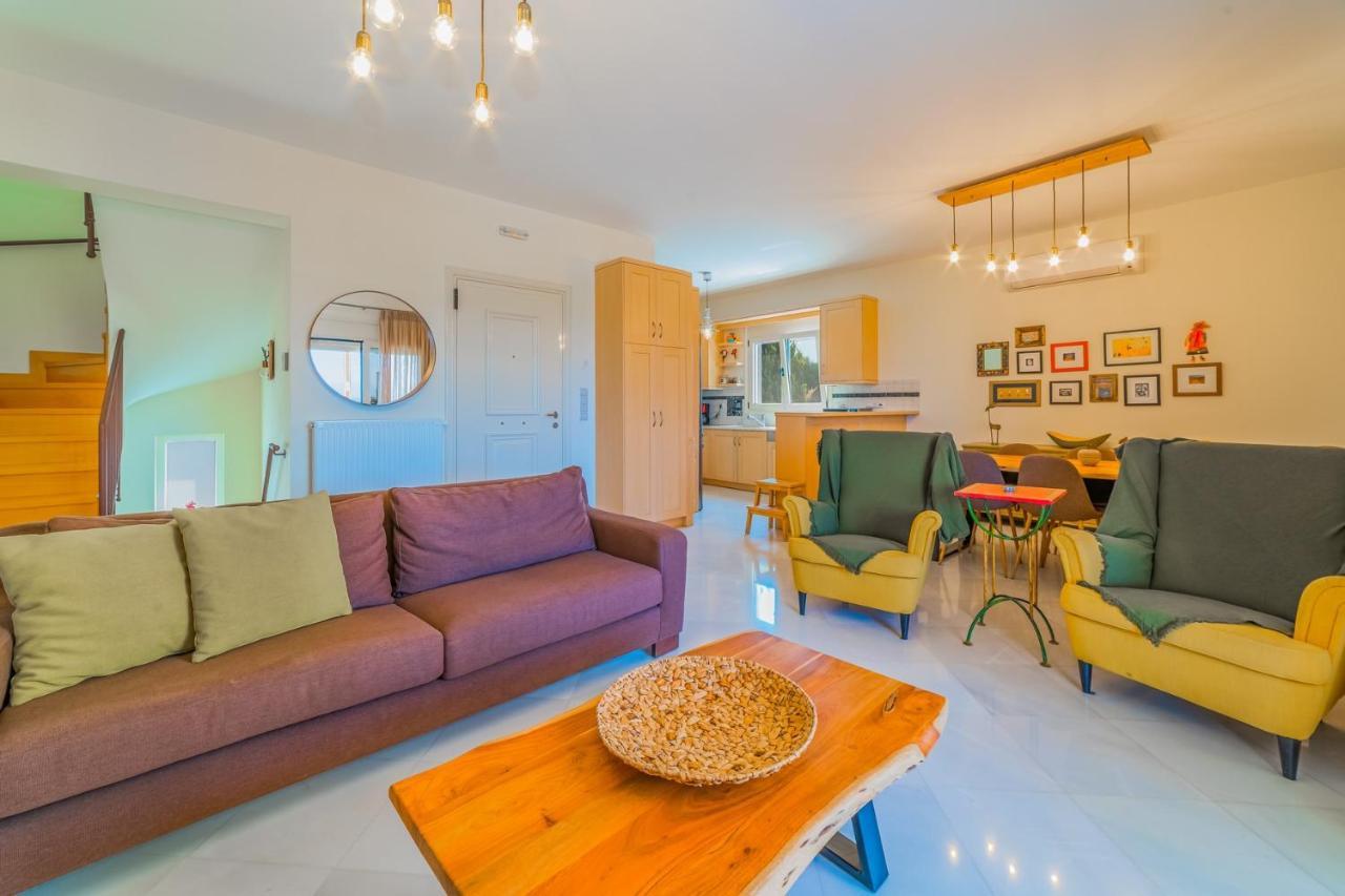 Estella Villa With Pool, Children Area, Bbq & Magnificent Views! Астерион Экстерьер фото