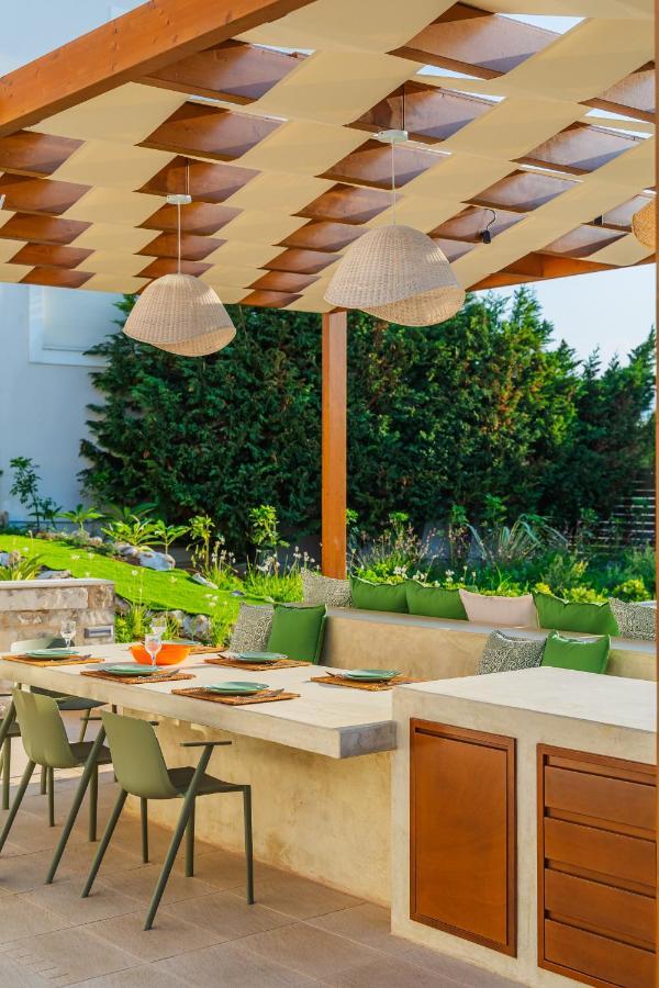 Estella Villa With Pool, Children Area, Bbq & Magnificent Views! Астерион Экстерьер фото